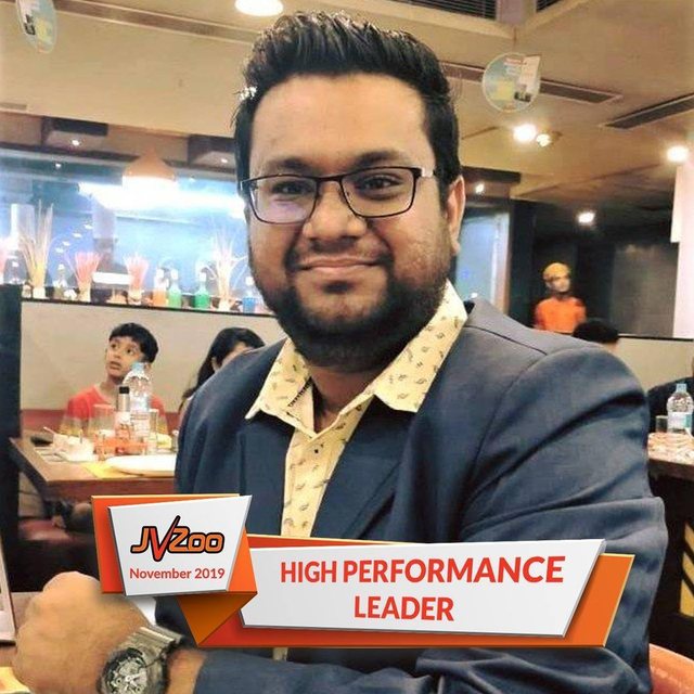 Yogesh Agarwal, JVZoo High Performance Leader